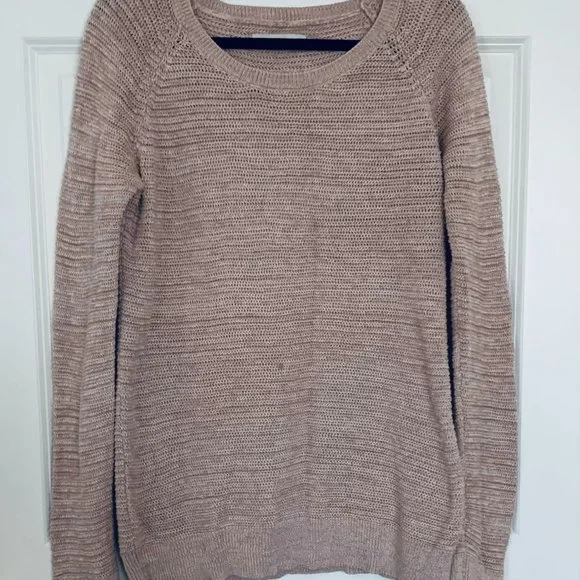 Loft Blush Knit Cotton Sweater - Picture 4 of 9